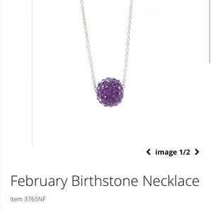 Touchstone Crystal February Birthstone Necklace